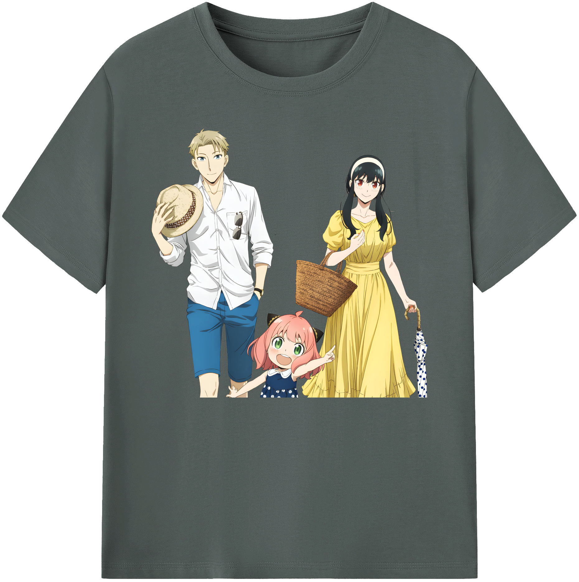 （画像用） SPY×FAMILY间谍家家酒 綿100％ メンズ半袖Tシャツ｜肌触りやわらか＆通気性